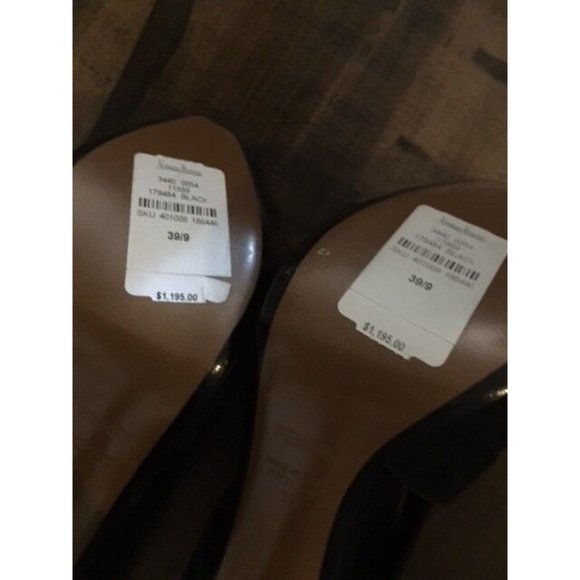 NEW FENDI AURORA BLACK SUEDE & SWAROVSKI CRYSTAL STRAPPY SANDALS SIZE 9 / 39 - Picture 7 of 7